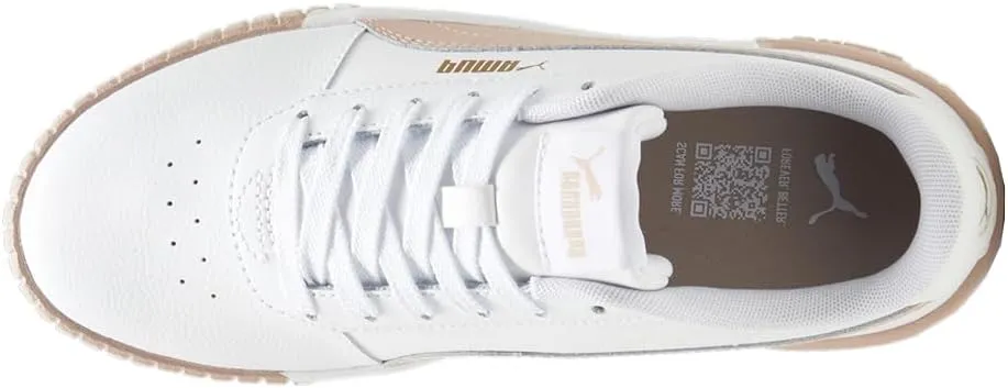 Puma Womens Carina 2.0 Lace Up Sneakers Shoes Casual - White