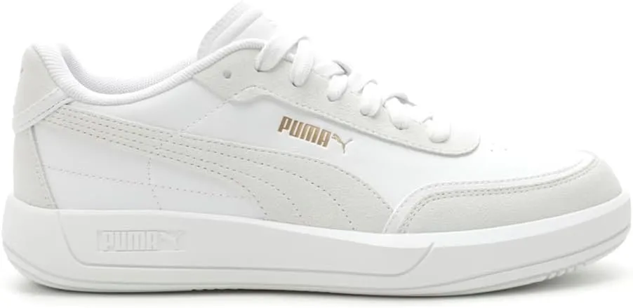 PUMA Womens Club Pearl Lace Up Sneakers Shoes Casual - White - Size 8 M