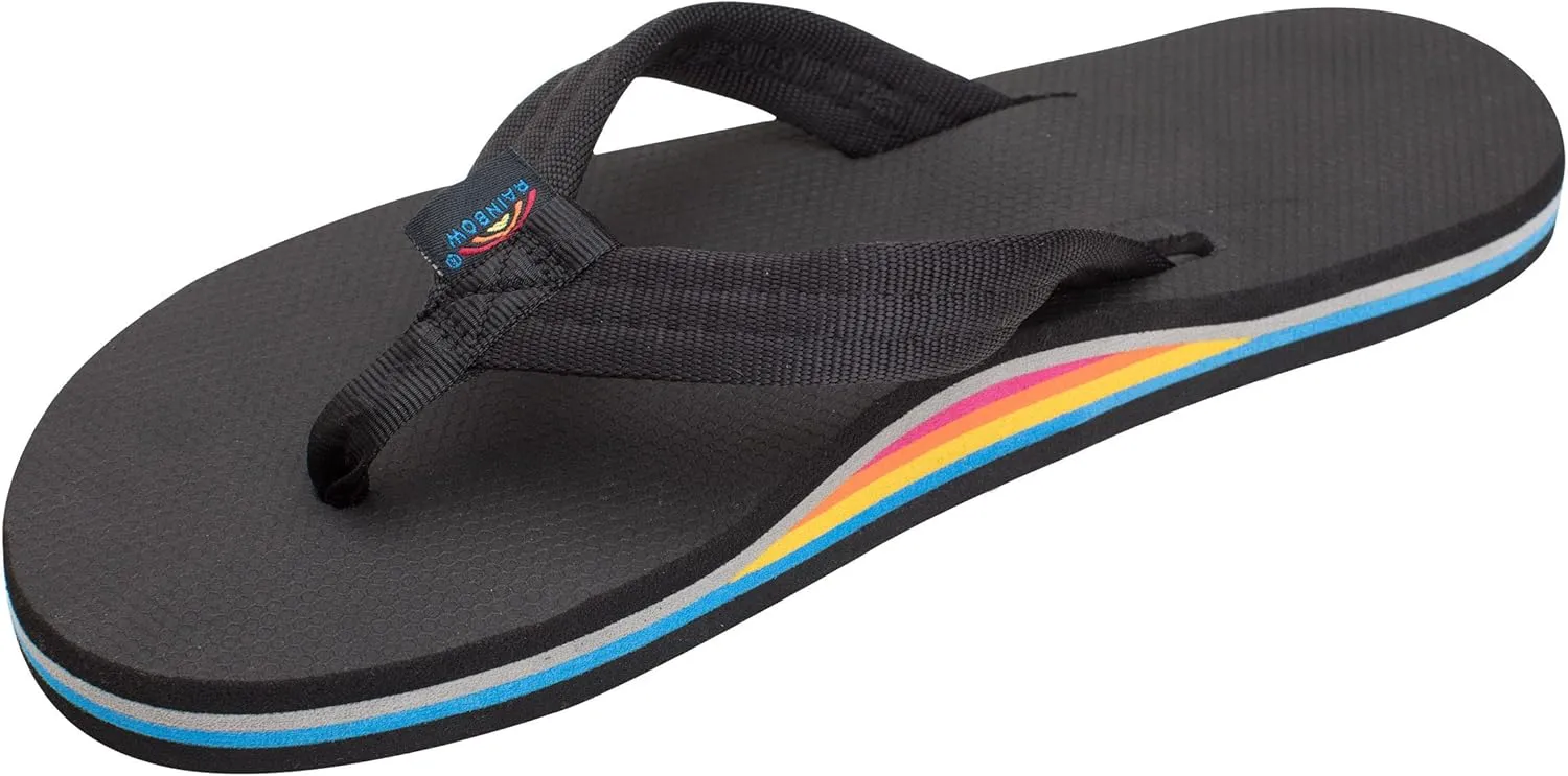 Rainbow Sandals Women’s Single Layer Classic Rubber w/EVA Filled Nylon Strap