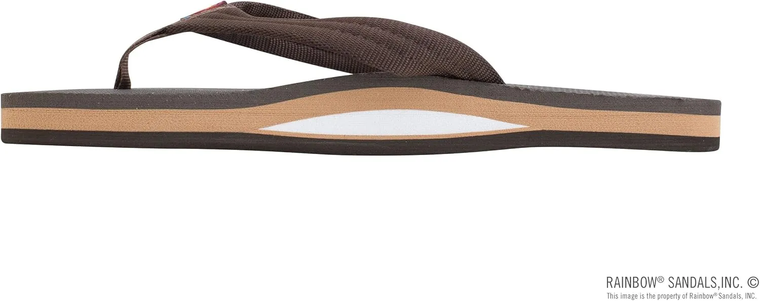 Rainbow Sandals Women’s Single Layer Classic Rubber w/EVA Filled Nylon Strap
