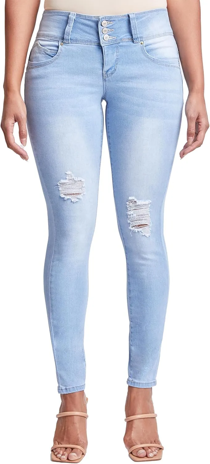 Royalty For Me Womens YMI Jeans Women's Sustainable Wannabettabutt Skinny Jeans