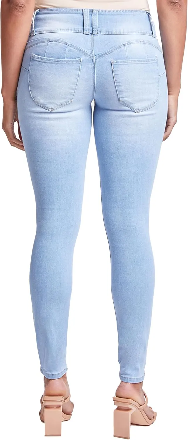 Royalty For Me Womens YMI Jeans Women's Sustainable Wannabettabutt Skinny Jeans