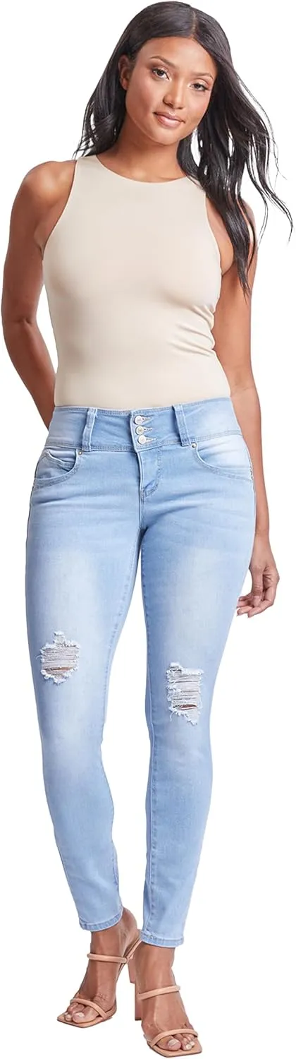 Royalty For Me Womens YMI Jeans Women's Sustainable Wannabettabutt Skinny Jeans