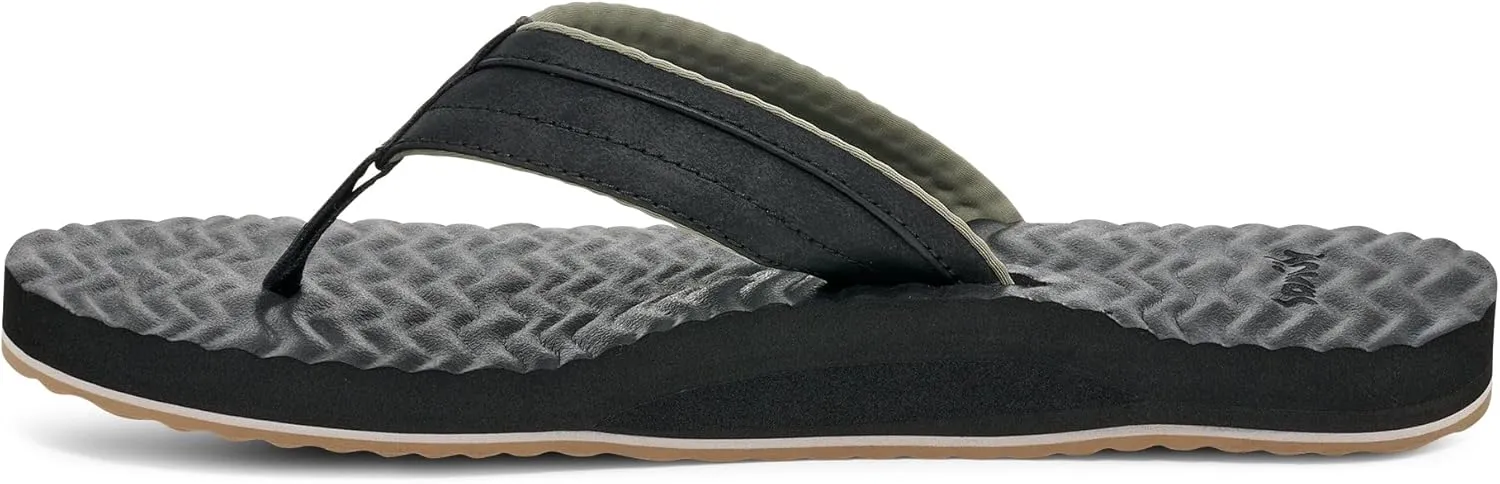 Sanuk Mens Ziggy Plush | Flip Flops for Men | Mens Sandals | Beach Sandals | Supportive & Lightweight | Comfort Footbed