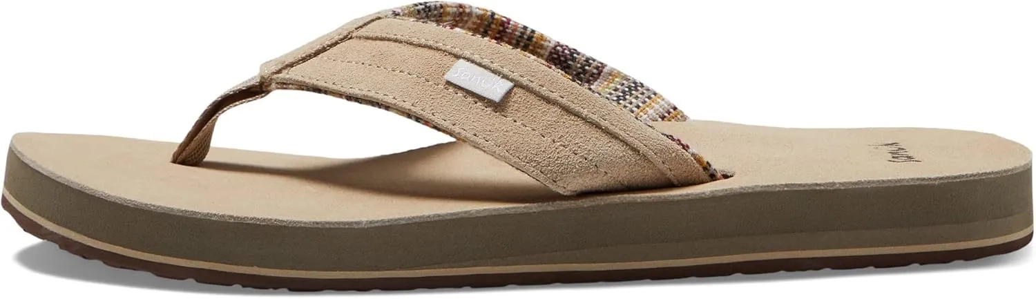 Sanuk Men's Ziggy St Suede Flip-Flop