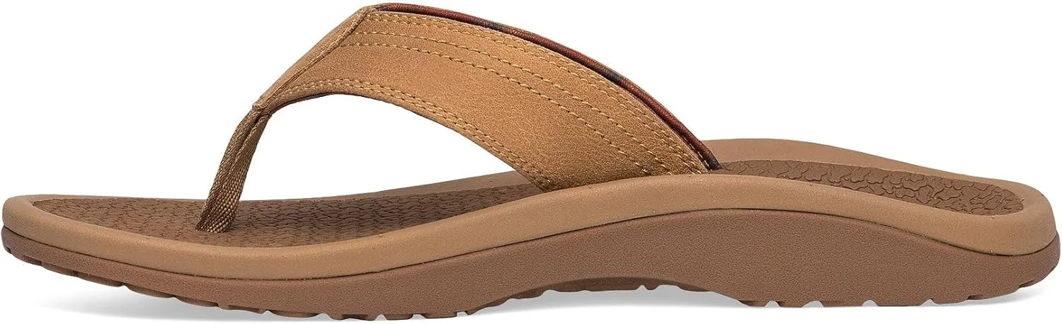 Sanuk On the Rocks Men's Beach Sandals | Flip Flops for Men | Quick Dry Flip-Flop Slides | Supportive & Lightweight | Arch Support Footbed
