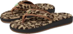 Sanuk Women's Furreal St Cheetah Flip-Flop