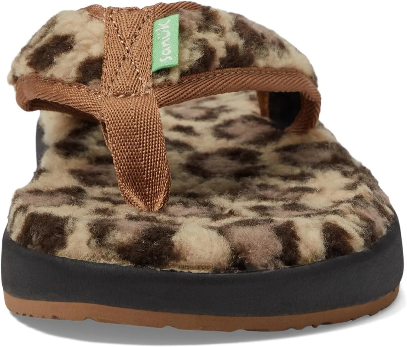 Sanuk Women's Furreal St Cheetah Flip-Flop