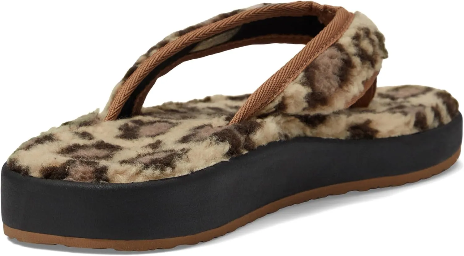 Sanuk Women's Furreal St Cheetah Flip-Flop