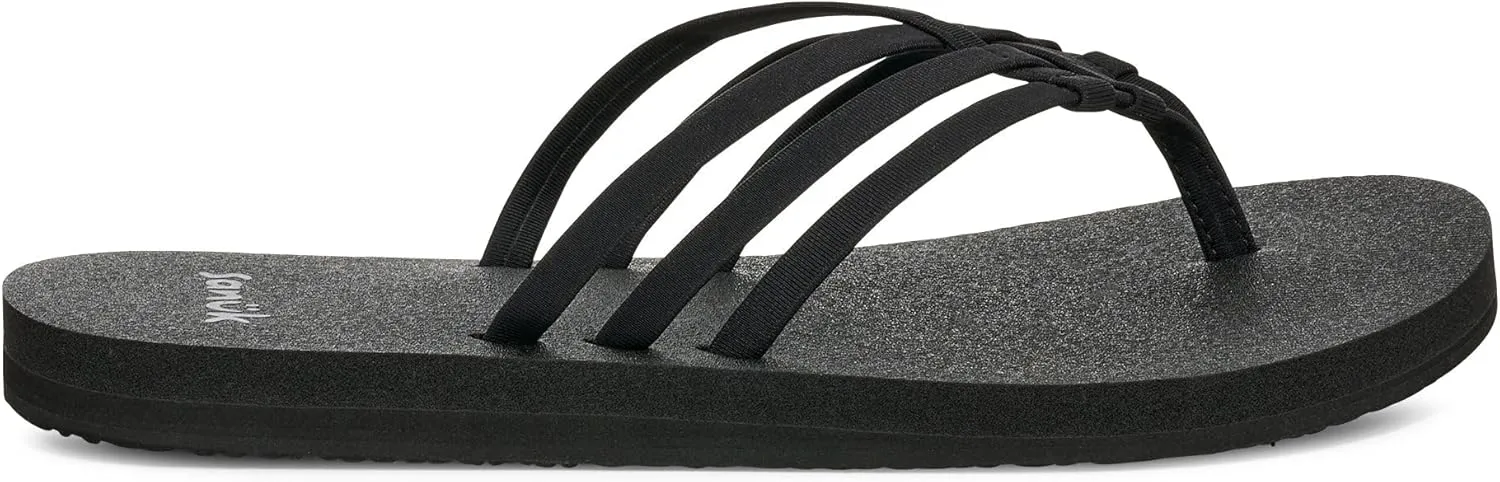 Sanuk Yoga Sandy II | Flip Flops for Women | Yoga Sandals For Women | Women's Beach Sandals | Memory Foam Footbed