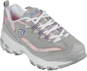 Skechers Womens D'Lites Luscious Chic Lace Up Sneakers Shoes Casual - Blue - Size