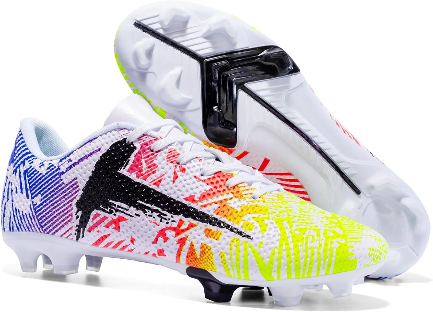 Soccer Cleats Mens Womens Indoor Soccer Shoes Wide Baseball Turf Shoes Youth Rugby Shoes Adult Artificial Ground AG FG TF Football Boots
