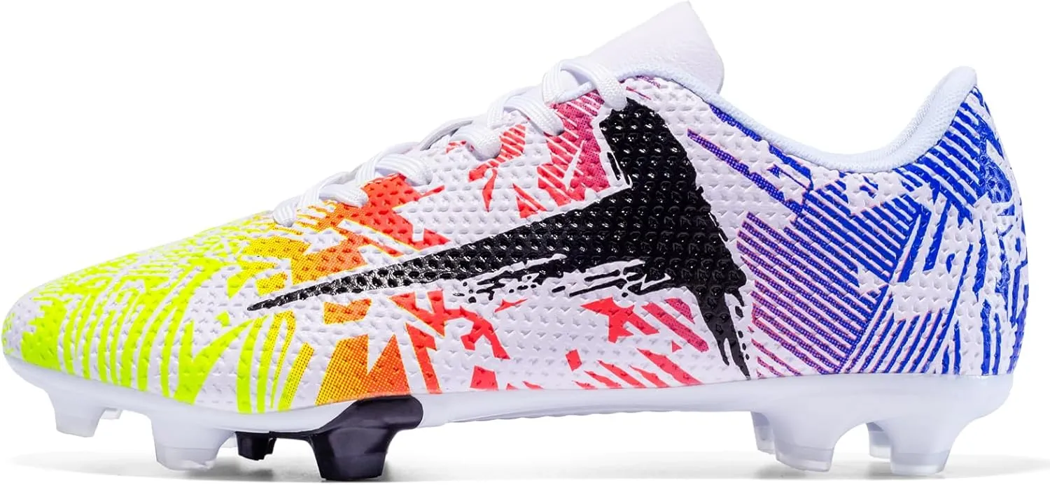 Soccer Cleats Mens Womens Indoor Soccer Shoes Wide Baseball Turf Shoes Youth Rugby Shoes Adult Artificial Ground AG FG TF Football Boots