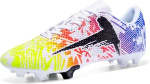 Soccer Cleats Mens Womens Indoor Soccer Shoes Wide Baseball Turf Shoes Youth Rugby Shoes Adult Artificial Ground AG FG TF Football Boots