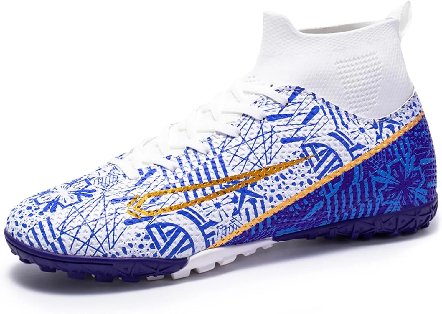 Soccer Cleats Mens Womens Turf Soccer Shoes Indoor Unisex AG TF Football Boots Adult Youth Wide Training Shoes Outdoor