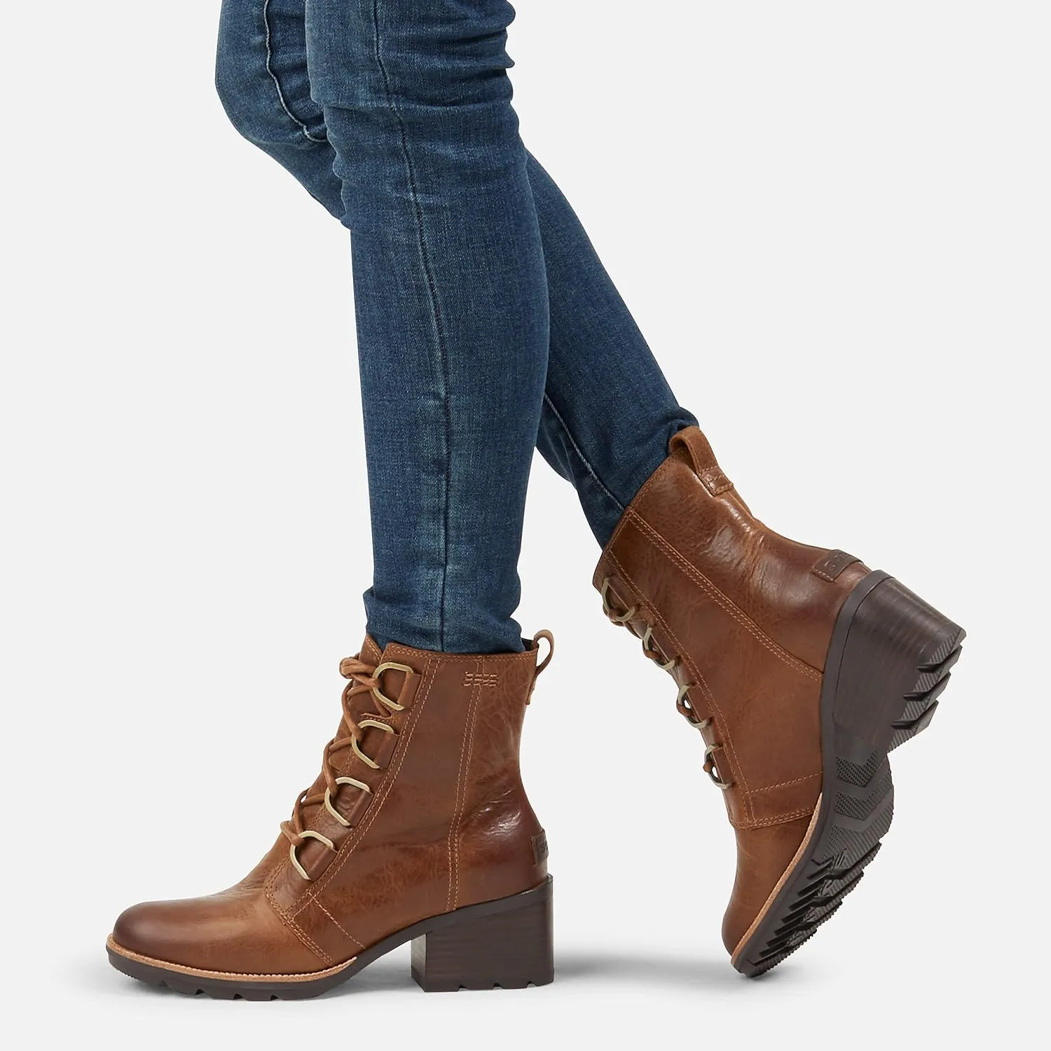 Sorel Women's Cate Lace Bootie — Waterproof Leather Rain Boot