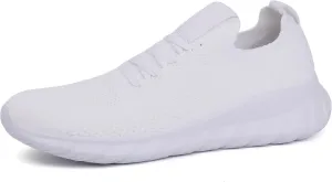 starmerx Womens Plus-Size Slip-On Knit Sneakers Comfortable Lightweight Tennis Shoes Walking Shoes Size 12 13 14 15 US