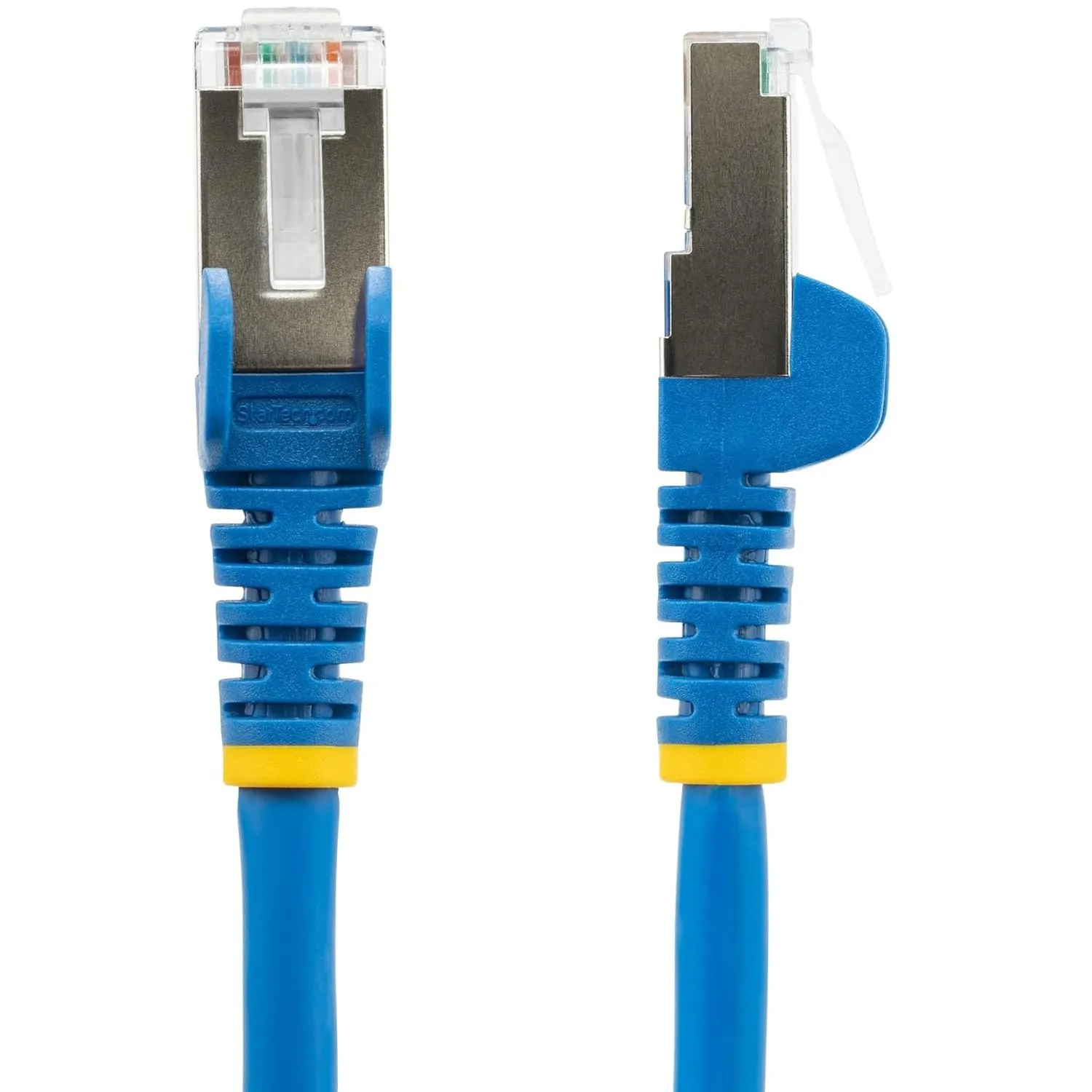 StarTech.com 15ft CAT6a Ethernet Cable - Low Smoke Zero Halogen (LSZH) - 10 Gigabit 500MHz 100W PoE RJ45 S/FTP Blue Network Patch Cord Snagless w/Strain Relief (NLBL-15F-CAT6A-PATCH)