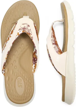 STQ Orthopedic Flip Flops for Women | Memory Foam Flip-flops for Plantar Fasciitis with Arch Support Pain Relief