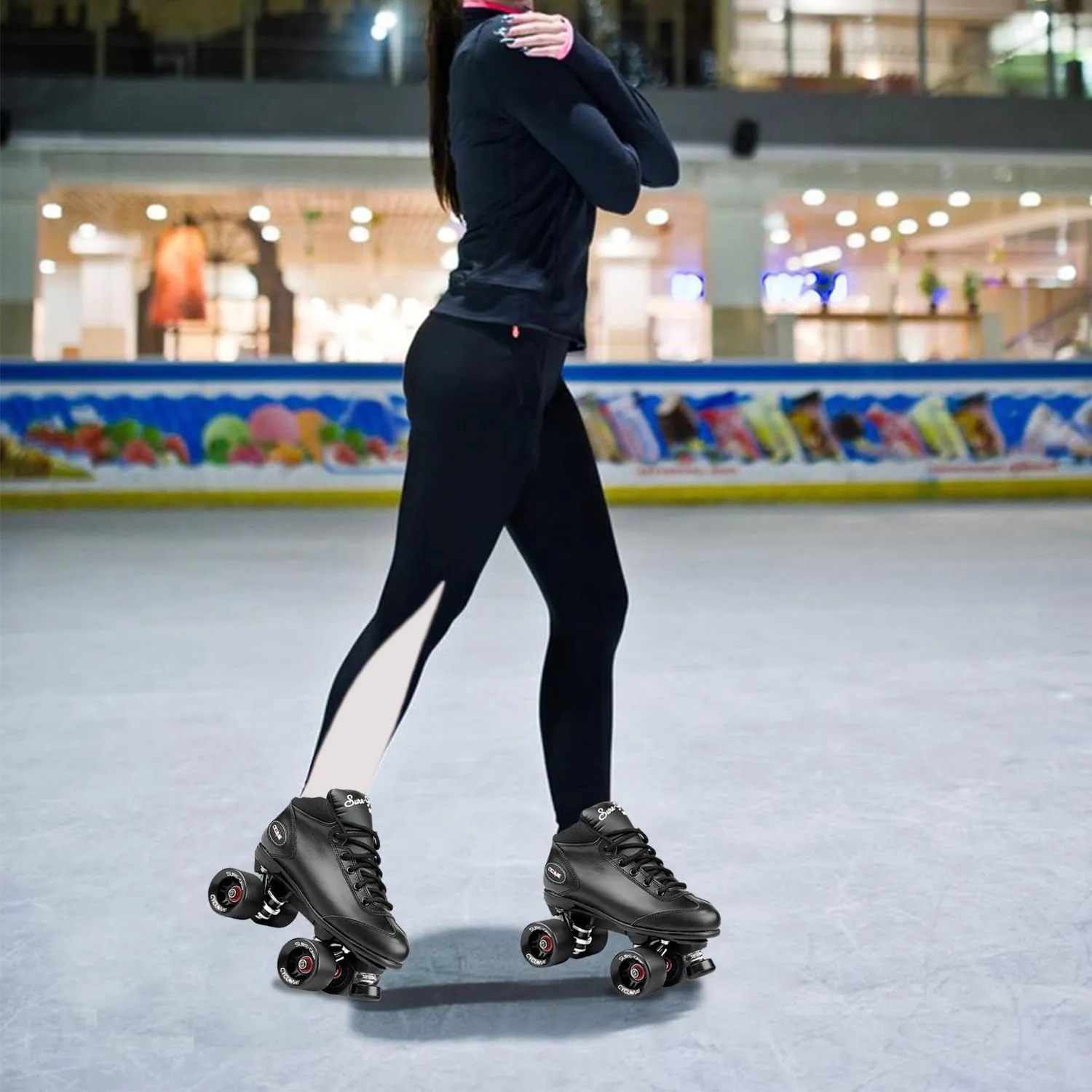 Sure-Grip Cyclone Roller Skate Black