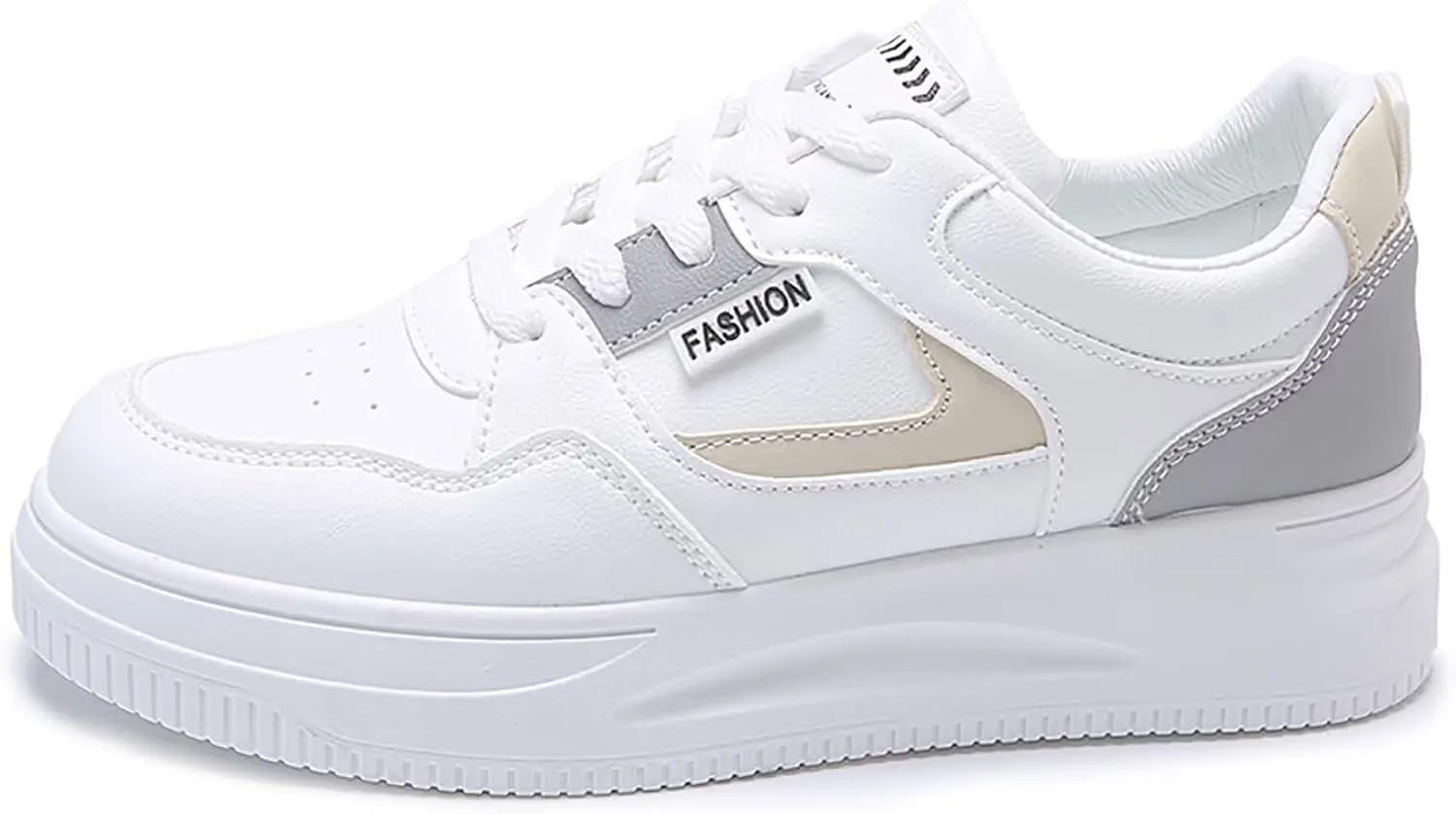 TERBOFIN Skate Shoes for Women White Walking Shoes Fashion Sneakers Casual Shoes Lightweight
