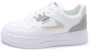 TERBOFIN Skate Shoes for Women White Walking Shoes Fashion Sneakers Casual Shoes Lightweight