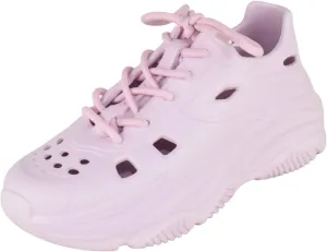 TOP Moda Shoes Women Foam Beach Sneakers Cut-Out Ventilation Openings Cushioned Arch Support Lace Up Lightweight Hidden Platform Heel