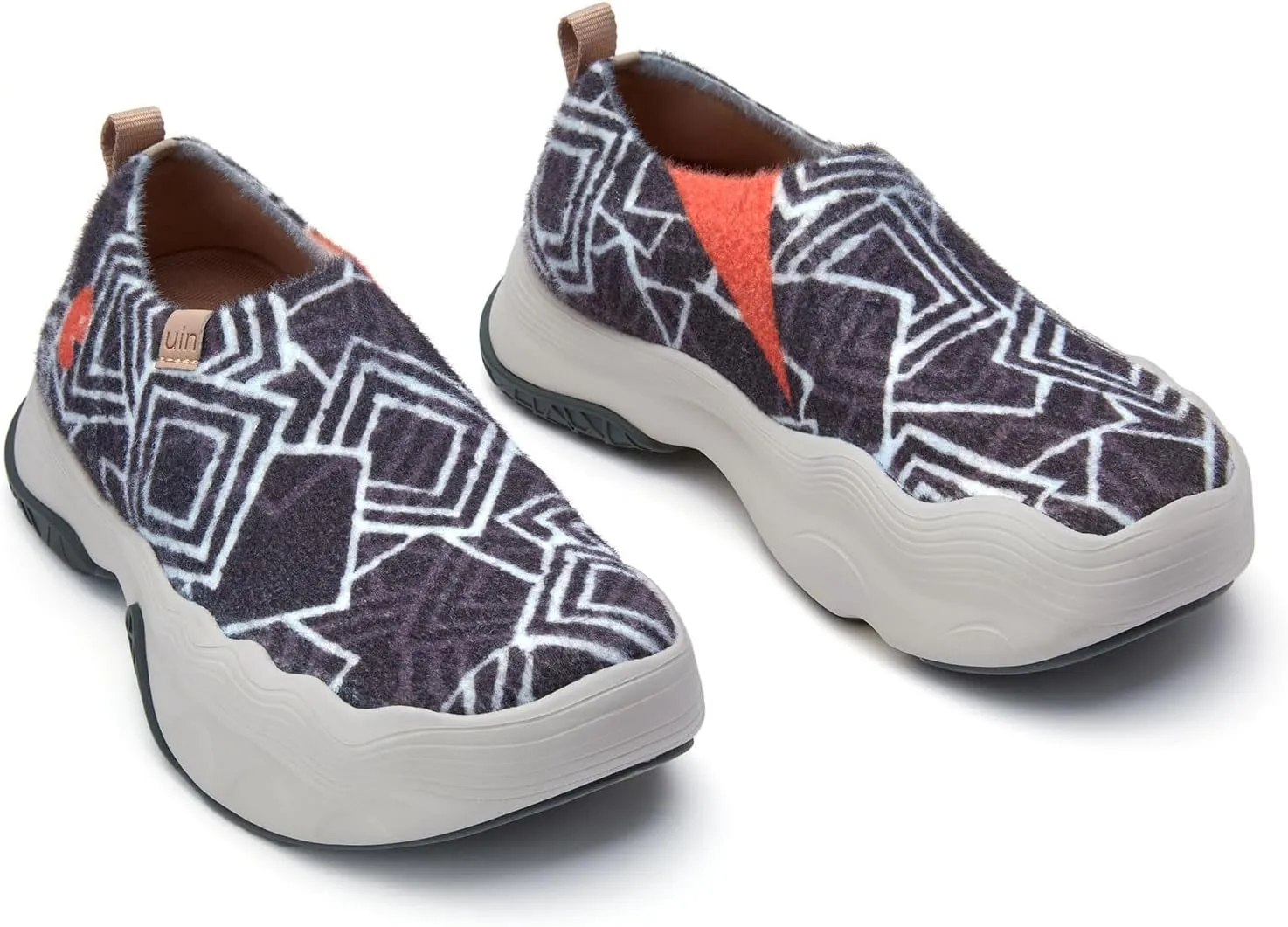 UIN Women's Walking Shoes Casual Slip On Loafers Lightweight Art Painted Platform Fashion Sneaker Toledo Ⅴ