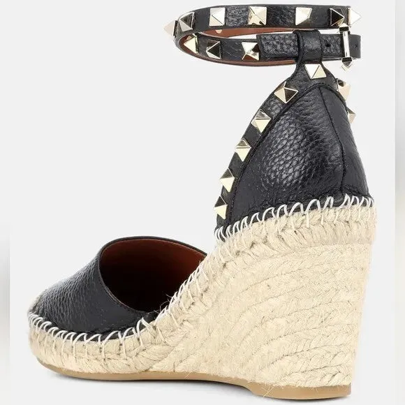 Valentino Garavani "Rockstud Double Espadrille" Sandal