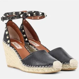 Valentino Garavani "Rockstud Double Espadrille" Sandal