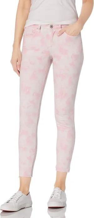 William Rast Women's Misses Ankle Skinny Jean, Delicate Pink Tie Dye, 32