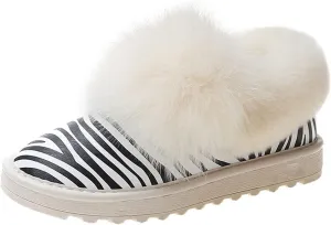 Womens Boots Winter Plush Platform Warm Dress Soft Casual Boots Women Flats Designer Fur Ankle Snow Boots