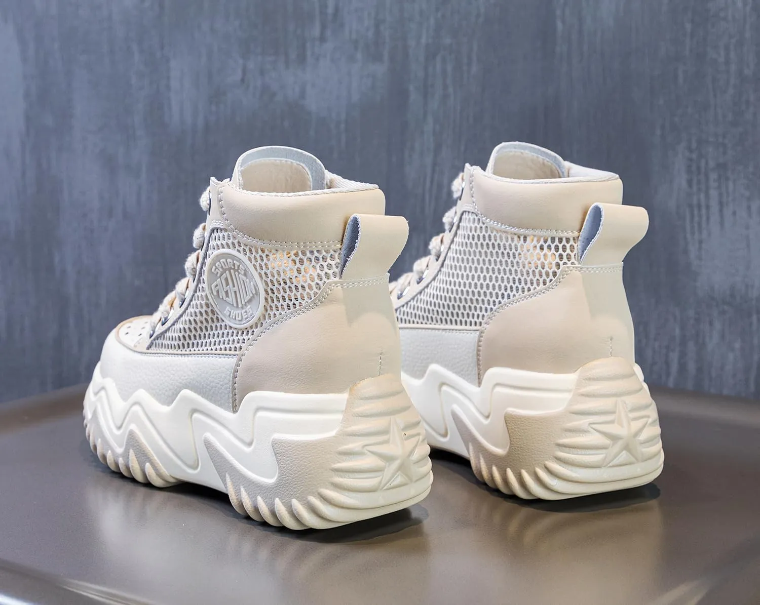 Women's Casual Breathable Platform Sneakers Y2K Comfort Walking Shoes for College Girl Campus