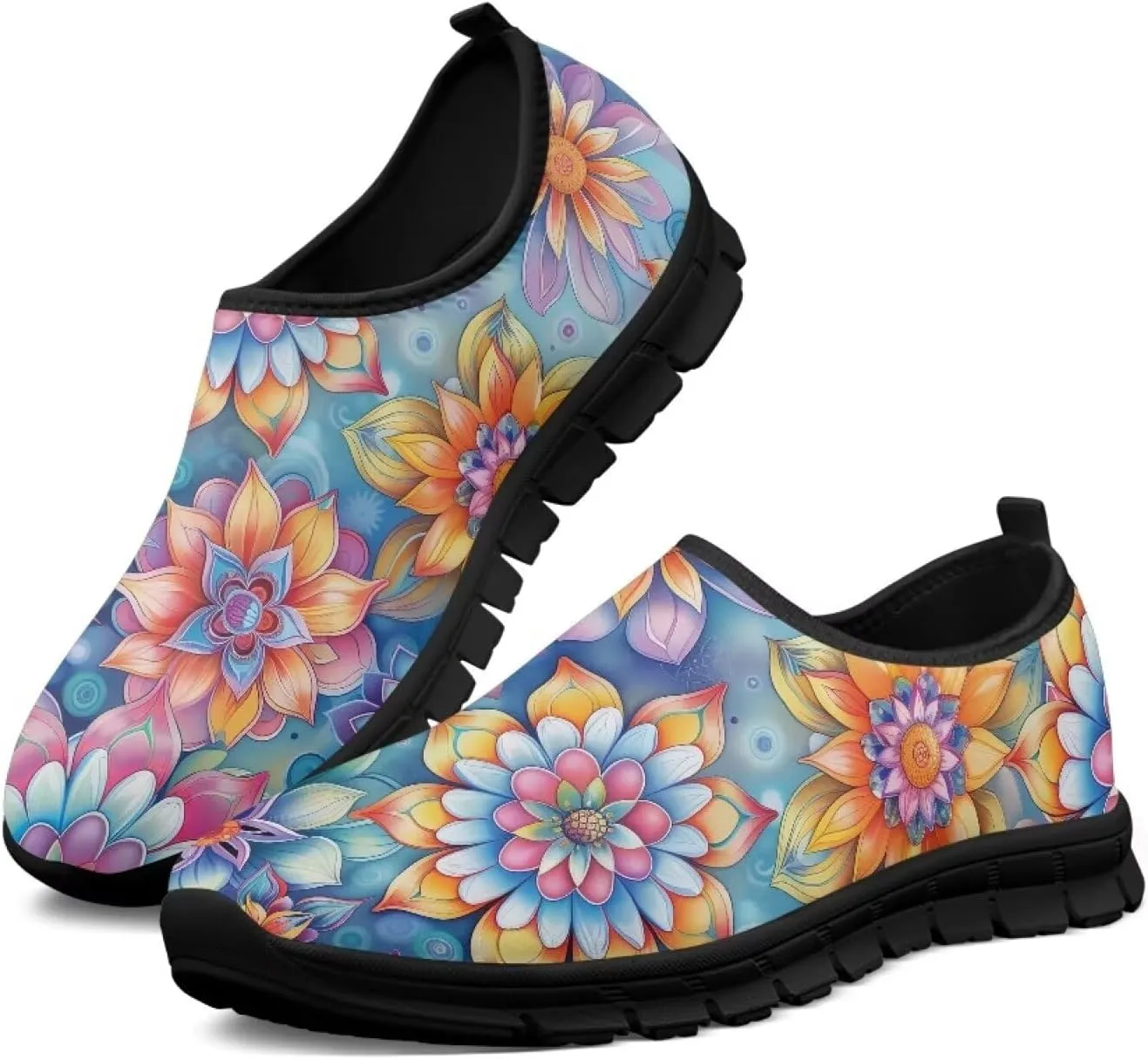 Women's Casual Sneakers Slip on Shoes Women Low Top Canvas Loafers for Walking Outdoor