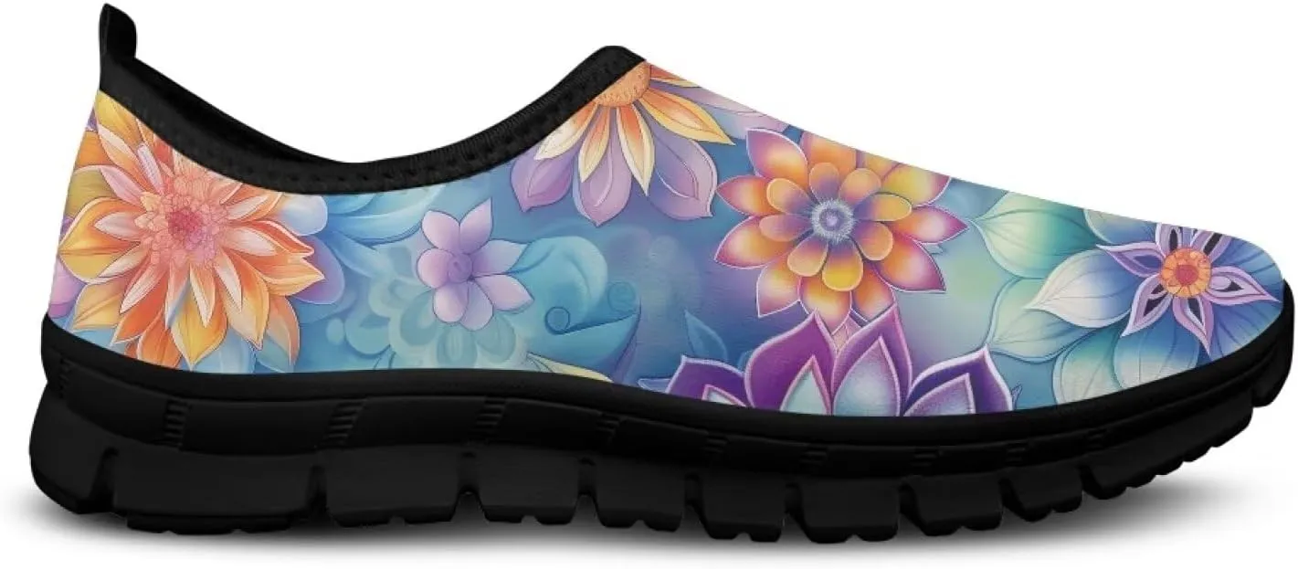 Women's Casual Sneakers Slip on Shoes Women Low Top Canvas Loafers for Walking Outdoor