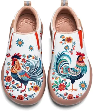 Womens Comfort Animal Painted Loafers - Travel Shoes Slip On Lightweight Casual Walking