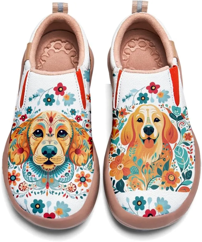 Womens Comfort Animal Painted Loafers - Travel Shoes Slip On Lightweight Casual Walking