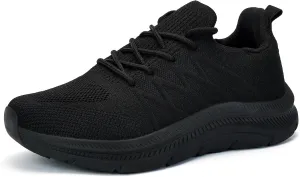 Women's Cushioning Running Shoes - Slip on Memory Foam Comfortable Walking Tennis Sneakers Ladies Athletic Gym Workout Sport Jogging Shoe Lightweight