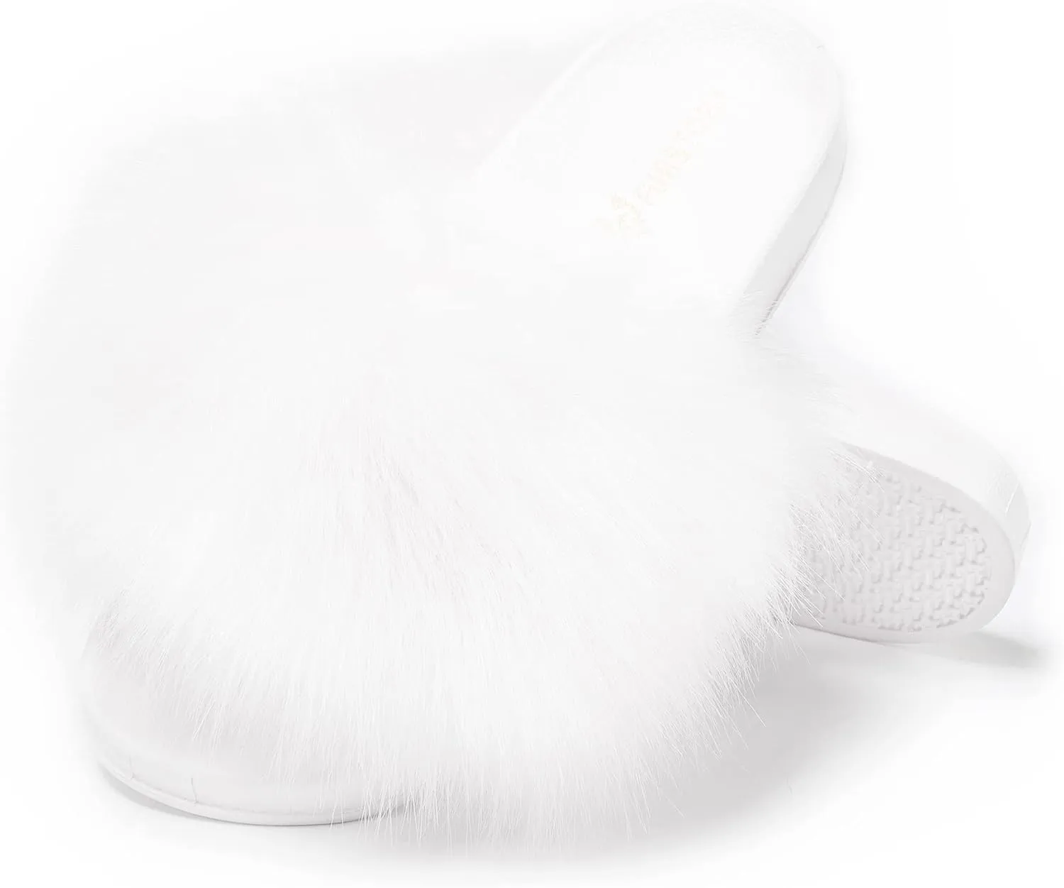 Women's Furry Slides Faux Fur Slides Fuzzy Slippers Fluffy Sandals Outdoor Indoor