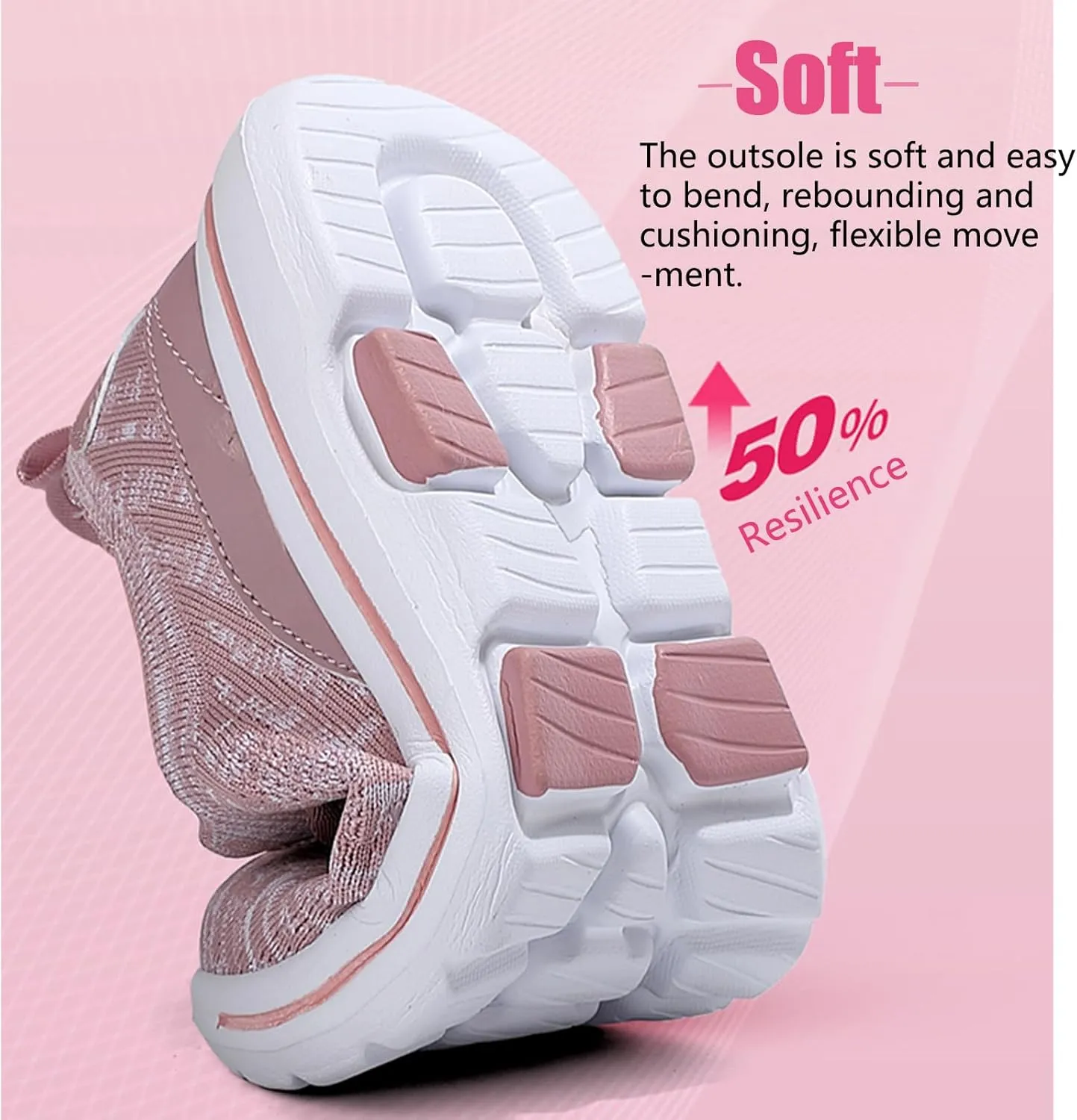 Women's Mesh Lace-up Walking Sneakers Comfortable Memory Foam Soft Sole Lightweight Working Running Shoes Fashion Low Top Breathable Sports Shoes for Gym Tennis Casual Workout