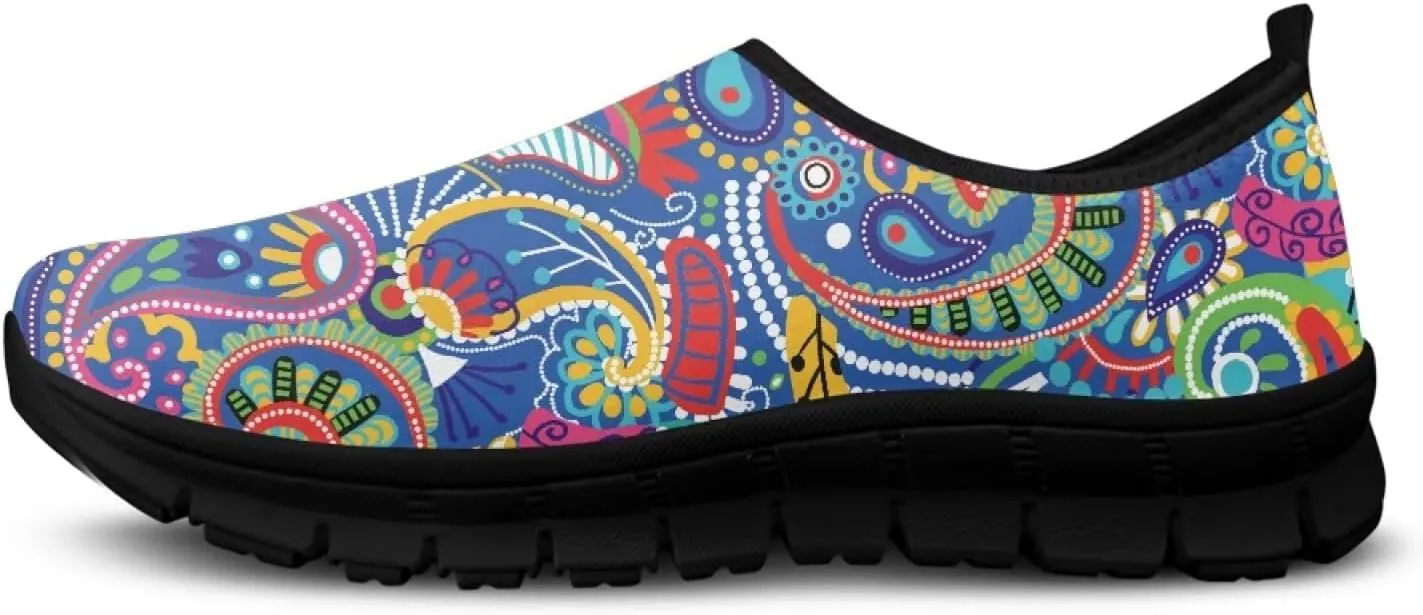 Women's Slip on Sneakers Casual Shoes Loafers Non Slip Breathable Comfortable Walking Sneakers Gifts for Women Girls Black Sole Size 5.5-11.5