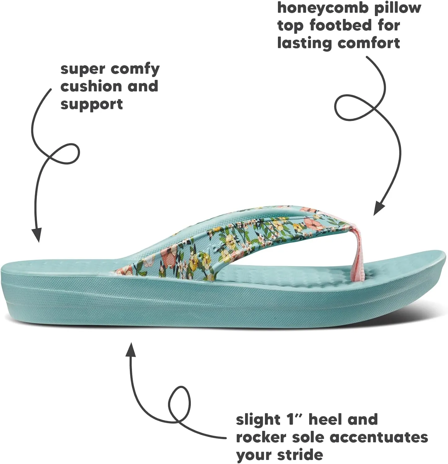 Womens Varsity Flip - Comfort Slip-On Water Friendly - Easy To Clean