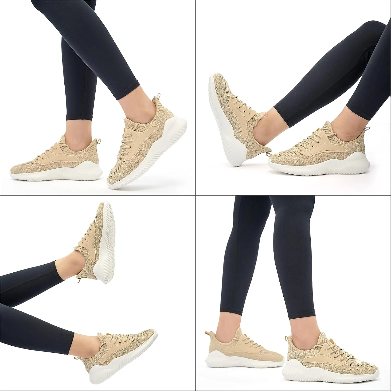 Womens Walking Shoes - Slip On Tennis Running Shoes Memory Foam Lightweight Work Sneakers for Indoor Outdoor Gym