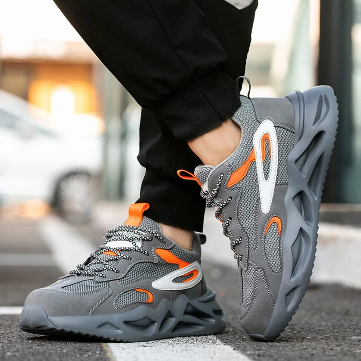 Work Shoes Men Women Breathable Steel Toe Cap Industrial Trainers Lightweight Construction Sneakers Sport Shoes